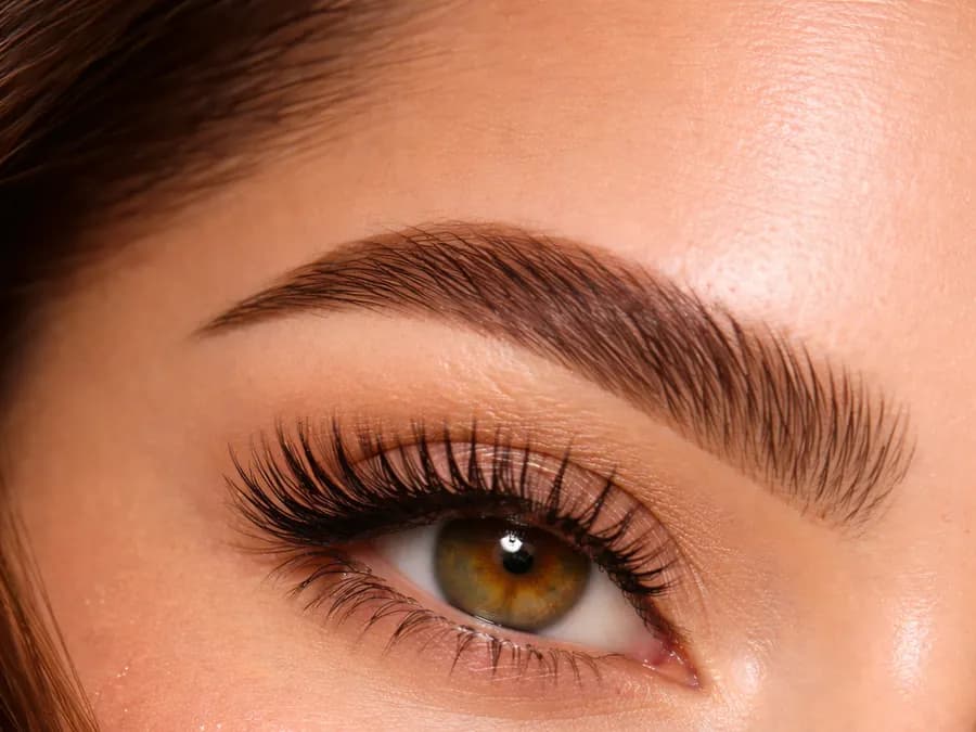 Ombré brow sculpting at the Nails Unlimited eyebrow bar in Sugar Land, TX