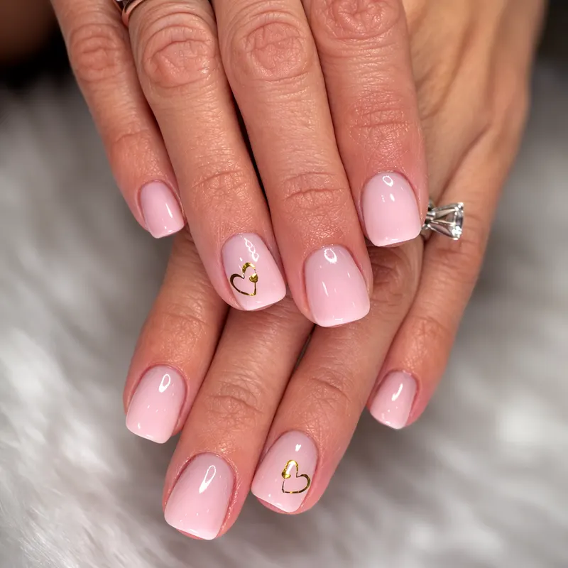 Nail enhancements, builder gel, opaque, foil, micro French by Nails Unlimited in Sugar Land, TX